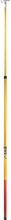 Lade das Bild in den Galerie-Viewer, Teleskopstange 3 M &quot;LV403&quot; Glasfaser, vorderansicht mit Gewicht : 4 kg und Bereitstellung in 3 Abschnitten gelb-rot
