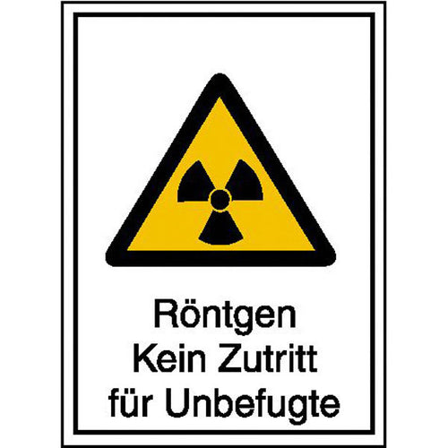Warn-Kombischild - Strahlenschutz 