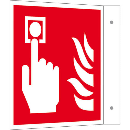 Brandschutzschild - Fahne - langnachleuchtend 