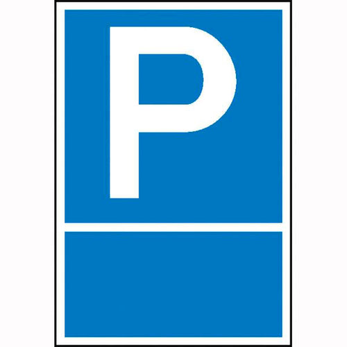 Parkplatzschild Symbol: P, 