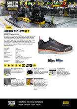 Lade das Bild in den Galerie-Viewer, Leichter, S1P sportlicher Sneaker &quot;LIGERO2S1P&quot; Produktdatenblatt mit Zehenschutzkappe und leichten Schuh orange
