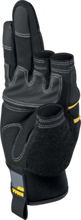 Lade das Bild in den Galerie-Viewer, Schutzhandschuh &quot;SAFE &amp; TOUCH VV905NO&quot; unteransicht mit Stulpe mit Velcro-Klettverschluss und Fäustling schwarz-gelb
