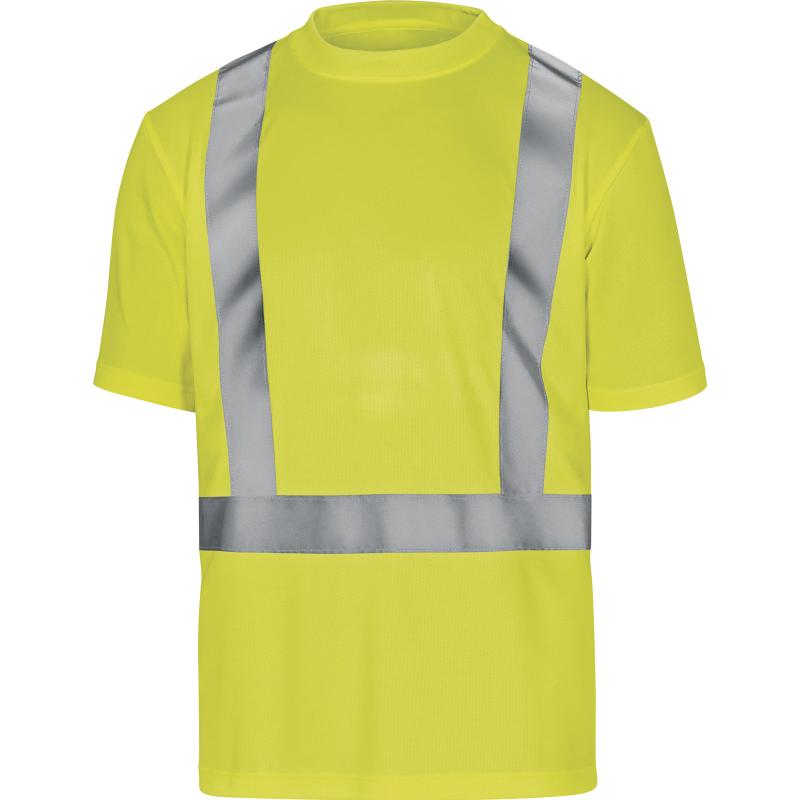 Warnschutz T-Shirt Vorderansicht COMET neongelb