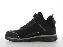 Lade das Bild in den Galerie-Viewer, Leichter, S1P sportlicher mittelhoher Sneaker mit TLS-Verschluss &quot;LIGERO2SMT&quot; schwarz
