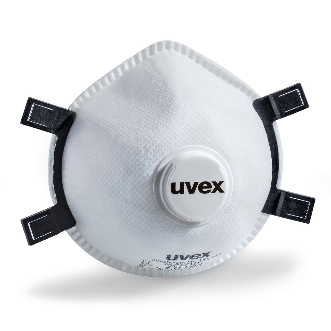 uvex silv-Air exxcel 7317 Atemschutzmaske FFP3, 1 Box mit 5 Stück